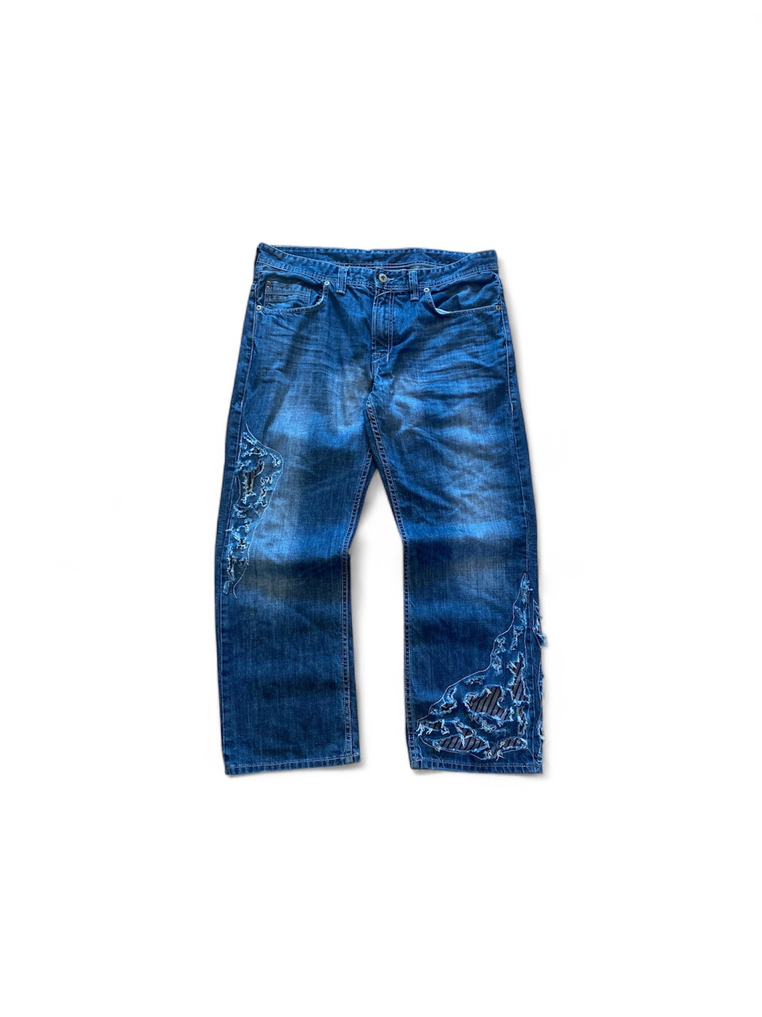 distressed jeans