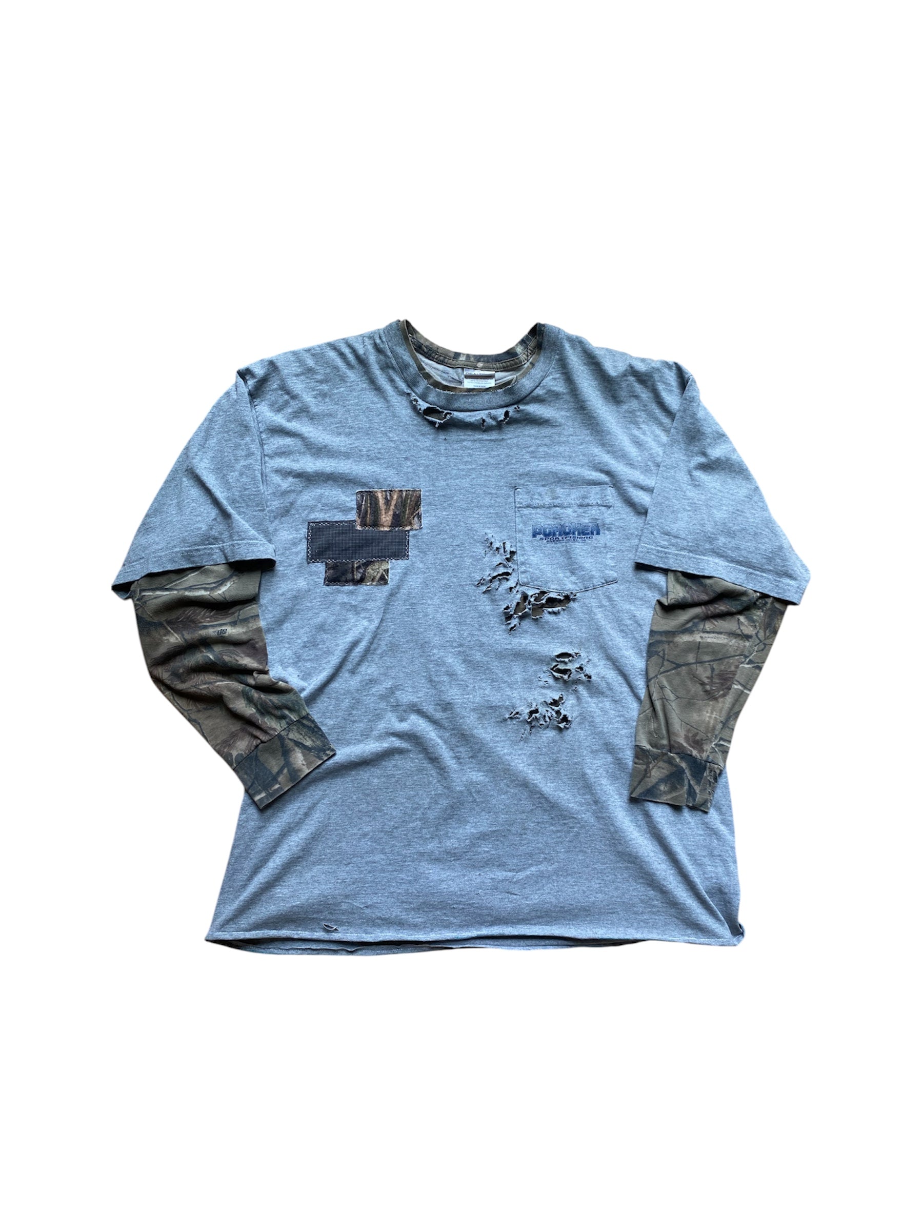 camo layered tee