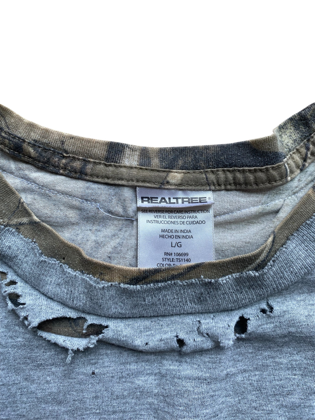 camo layered tee