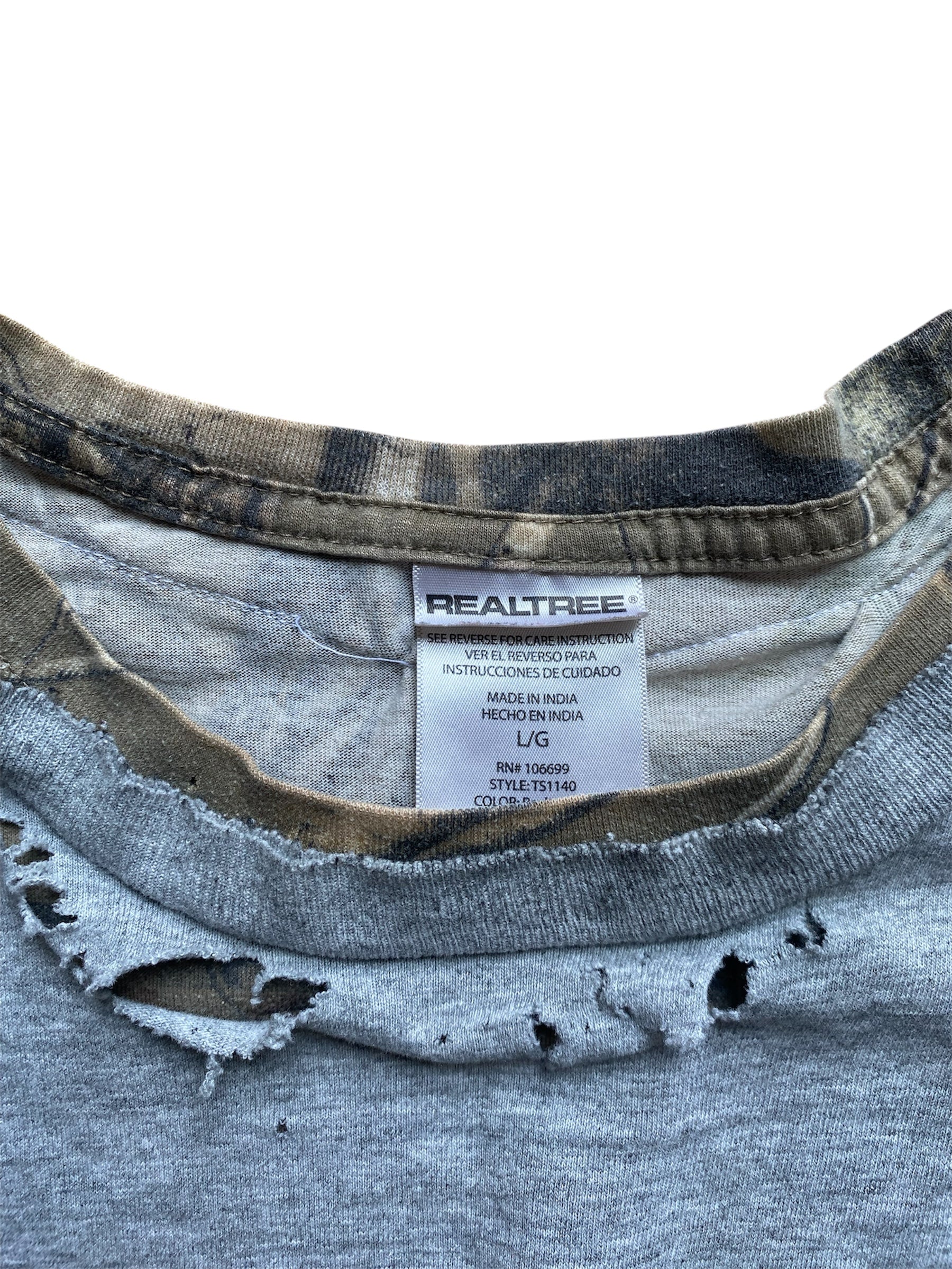 camo layered tee