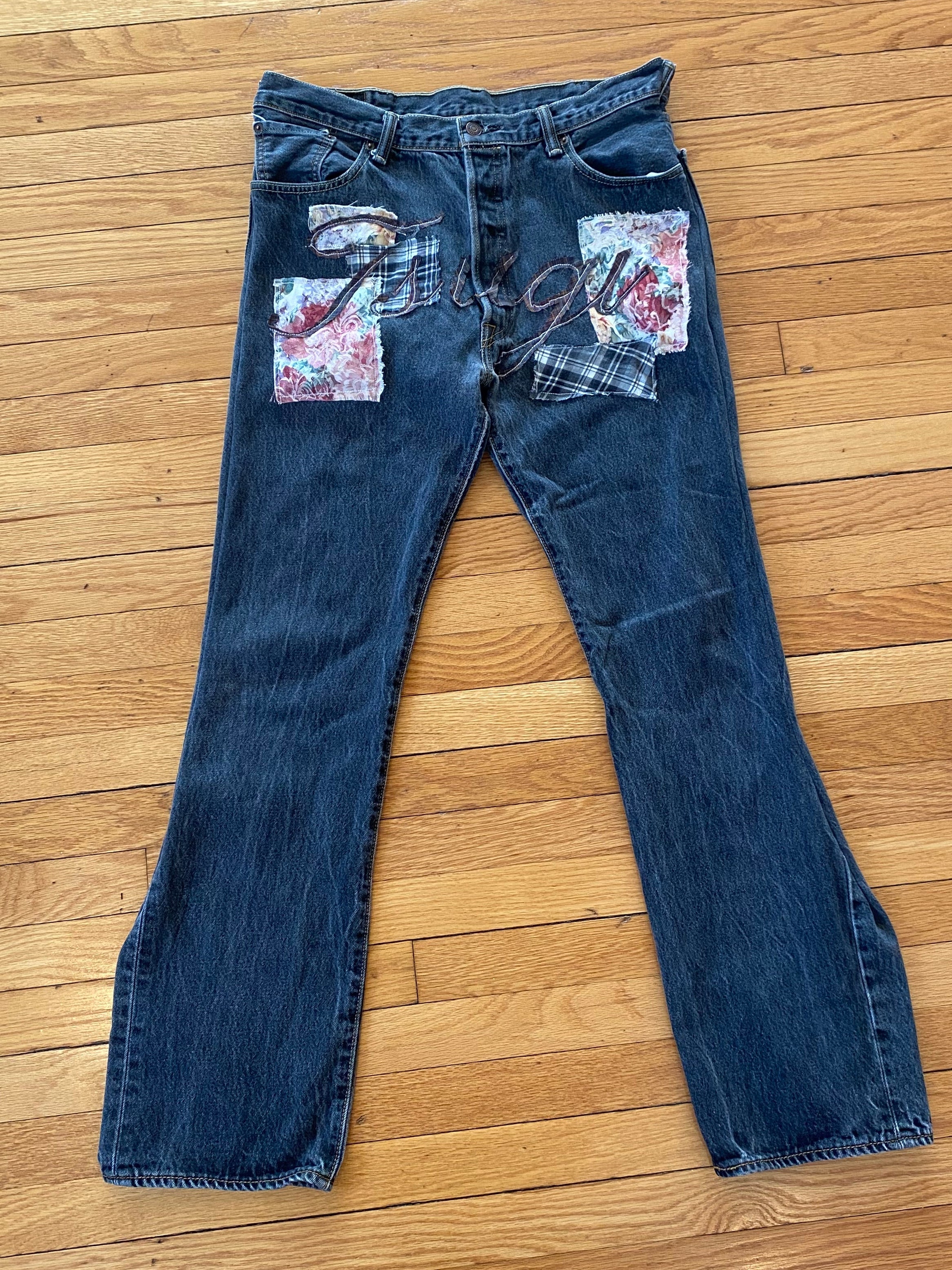 Floral Patch Jeans